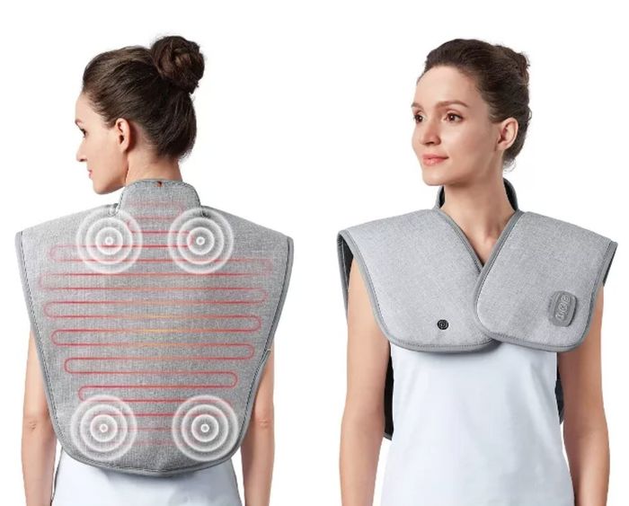A model wearing the massage wrap
