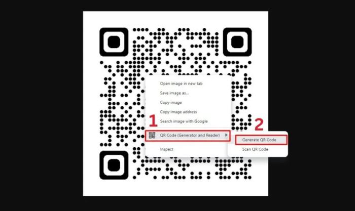 cách quét mã QR trên máy tính bằng Chrome