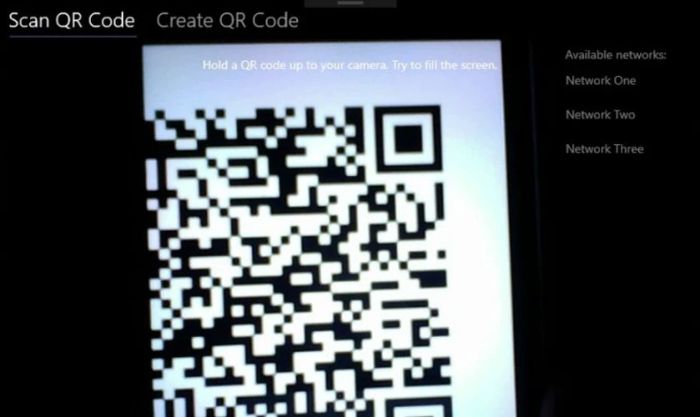 quét mã QR không thành công do để hình ảnh quá gần camera