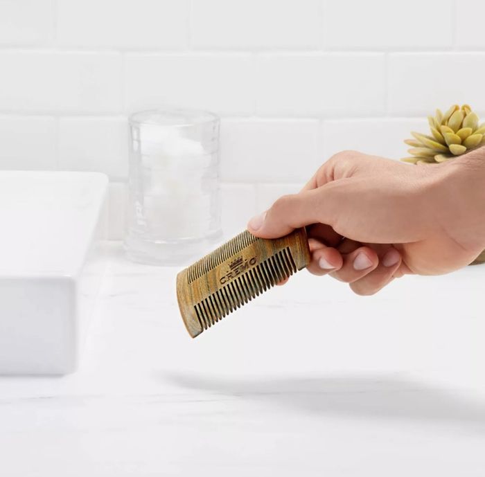 The stylish sandalwood beard comb