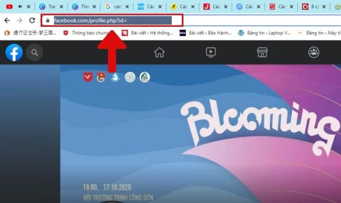 cách chia sẻ đường link trang cá nhân Facebook cho người khác trên máy tính