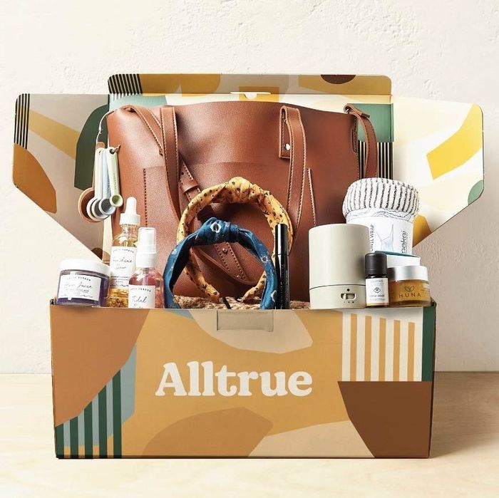 An open printed box that says 