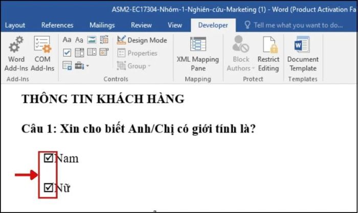 Ô vuông có dấu tích sẵn