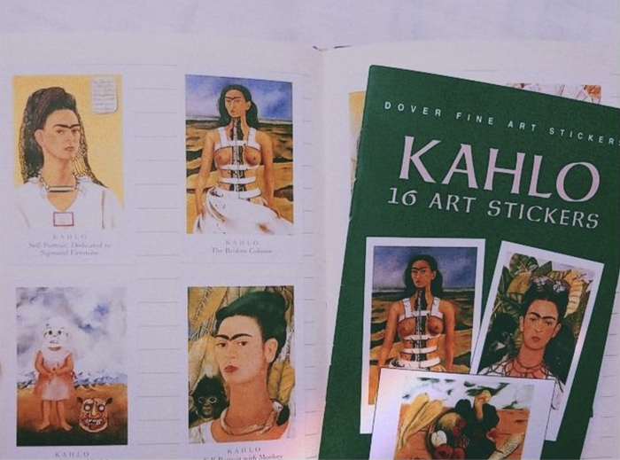 A customer review image of the book and some of the stickers included inside