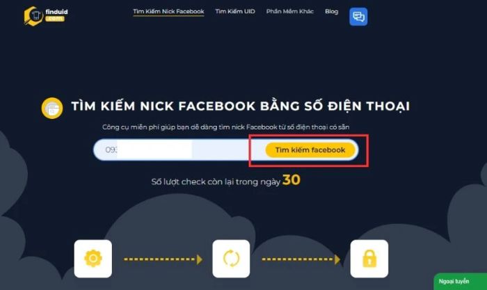 cách tìm Facebook qua Zalo bằng số điện thoại