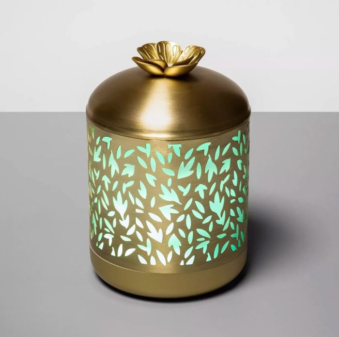 The gold oil diffuser.