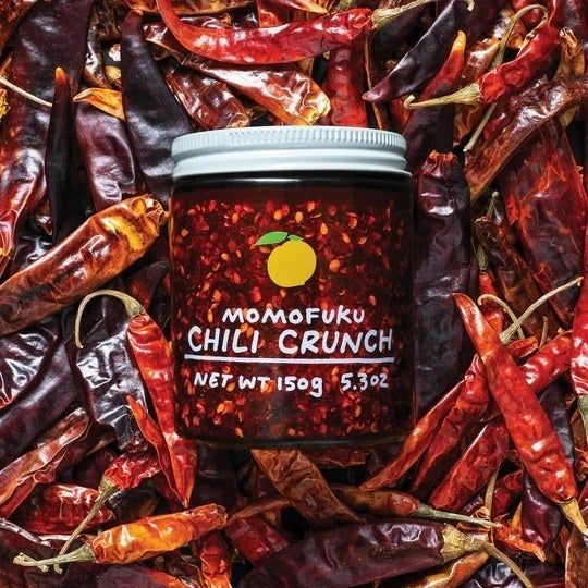 The jar of Momofuku chili crunch