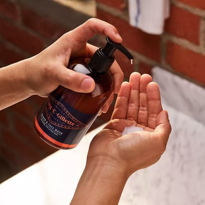 The beard and face wash.