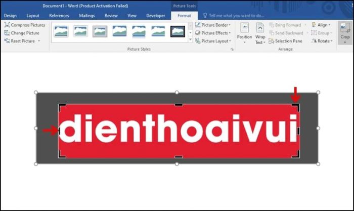 Cách crop hình ảnh theo ý muốn trong Word