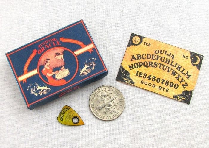 A miniature Ouija board
