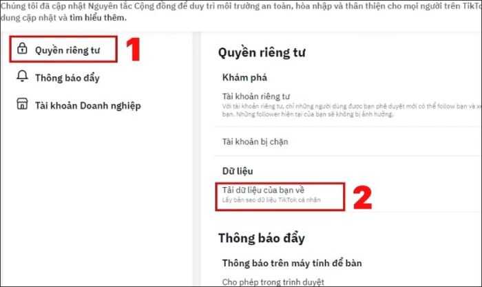 hướng dẫn cách kiểm tra lại video đã xem trên tiktok trên máy tính