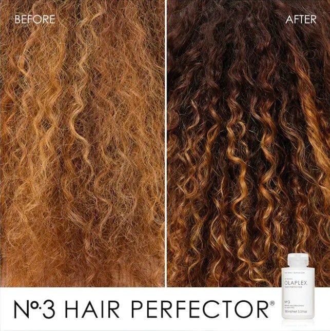 a before and after photo showing the effects of using the treatment