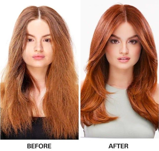 a side-by-side comparison photo showing the difference after using the product