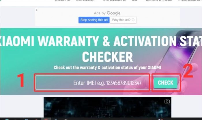 Kiểm tra tình trạng bảo hành của máy thông qua mã IMEI