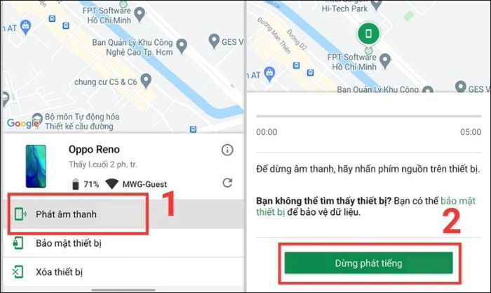 cách sử dụng Find My Device để xác định vị trí thiết bị