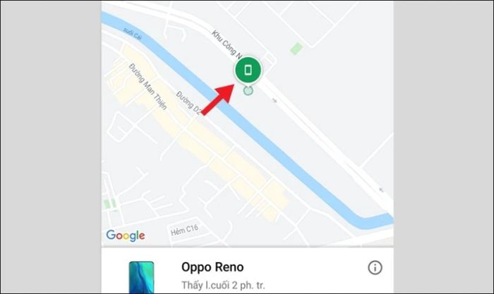 tìm lại điện thoại qua Google