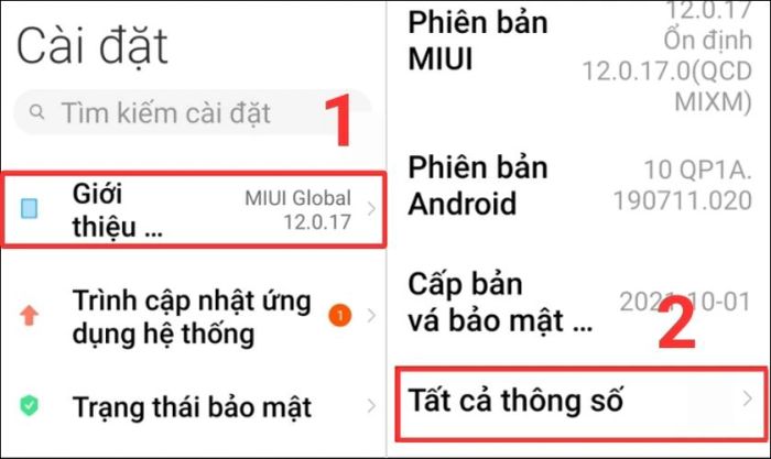 Cách lấy mã IMEI của Xiaomi trong mục cài đặt