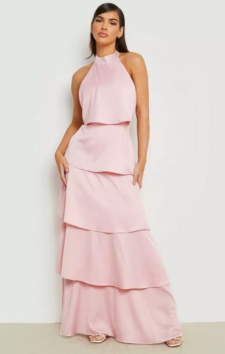 A model showcasing the dress.