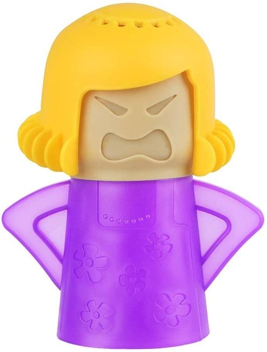 The Angry Mom Microwave Cleaner, a quirky solution for a spotless microwave.