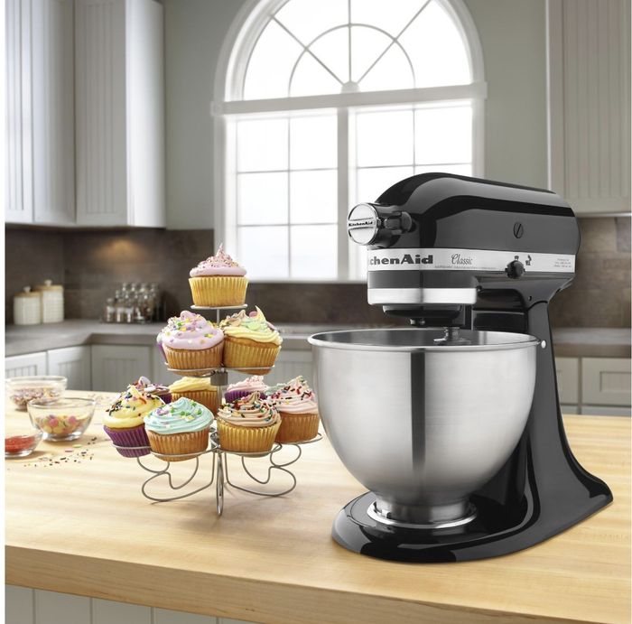 The device features a black base with the name 