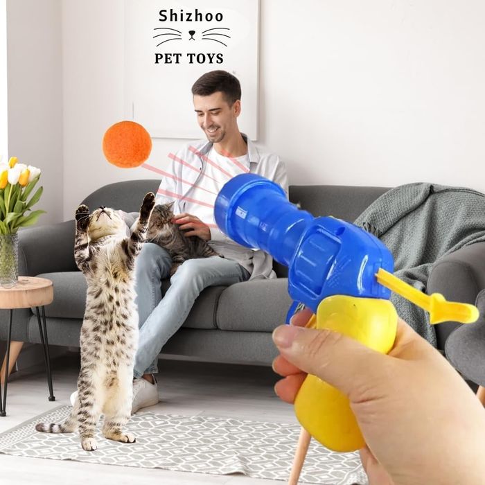 A model demonstrating the use of the ball launcher