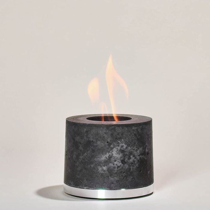small cement fire display