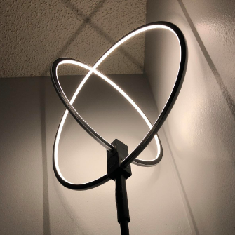 Alternative review image featuring intersecting circular lights
