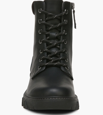 A frontal view of the boot.