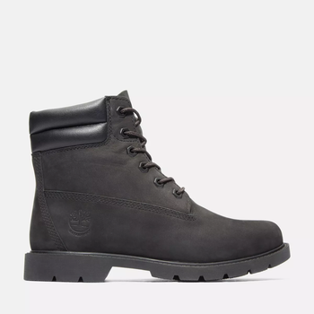 The boot in black color.