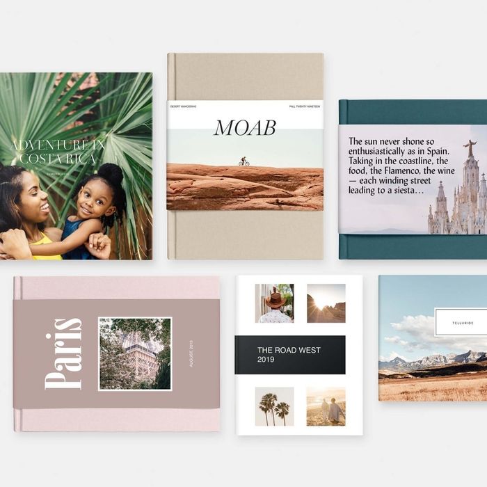 Six example books to give you an idea of what your travel memories could look like in a book.