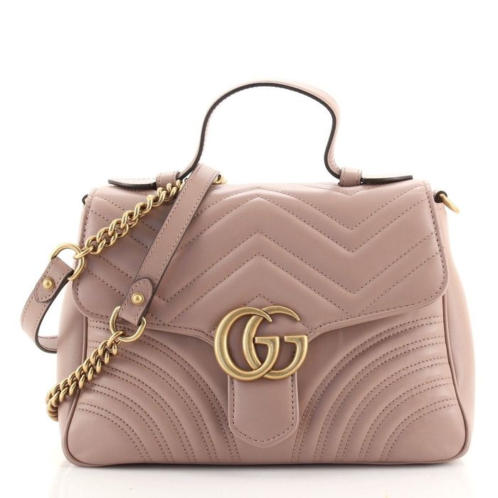 A pink Gucci bag.