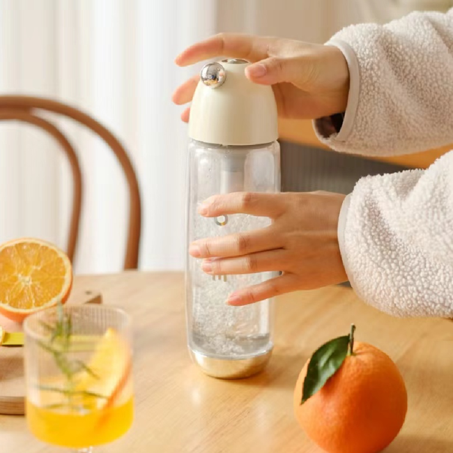 A model using the beige water maker