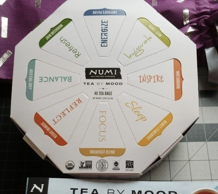 A box of tea for reviewers