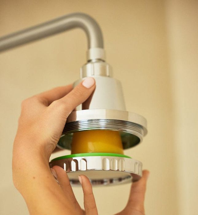 The Vitaclean showerhead itself.