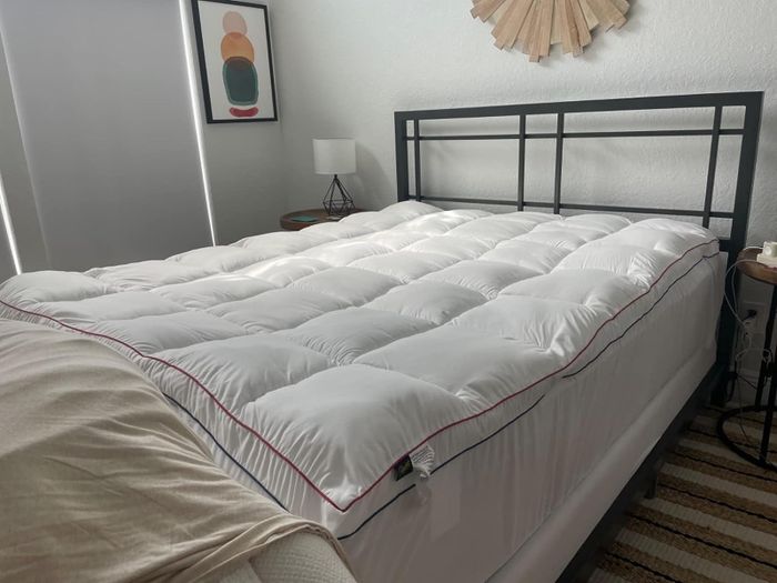 Another image from the reviewer showcasing the mattress topper