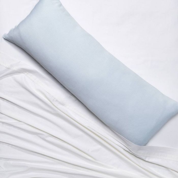 The pillow placed on a bed