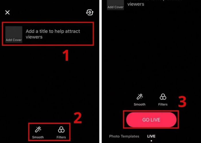 Cách livestream trên TikTok bằng điện thoại