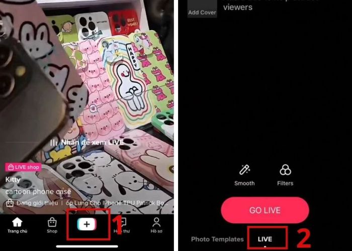 Cách kích hoạt livestream trên TikTok bằng điện thoại
