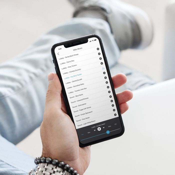 hand holding the smartphone app