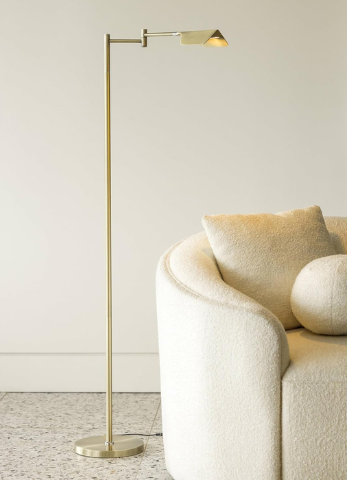 the gold floor lamp