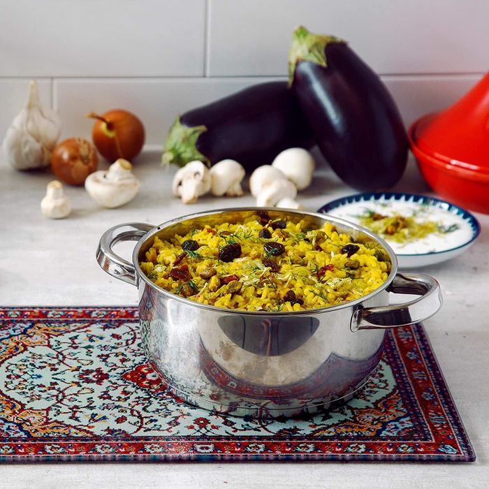 the board supporting a hot pot