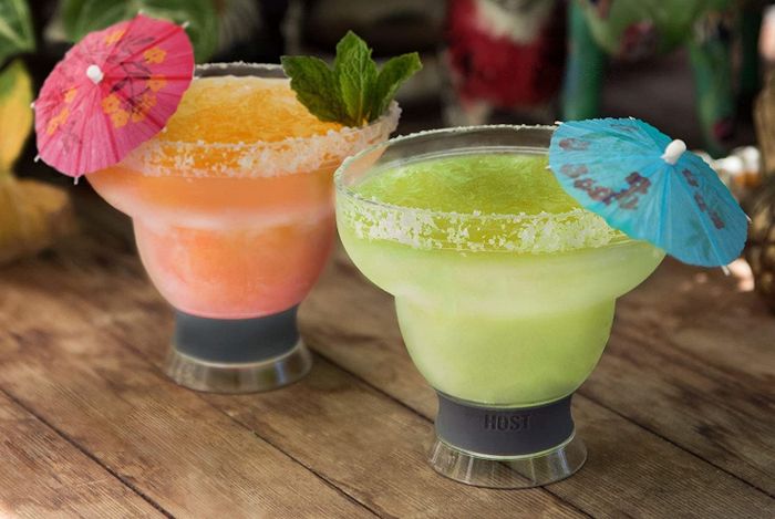 the margarita glasses