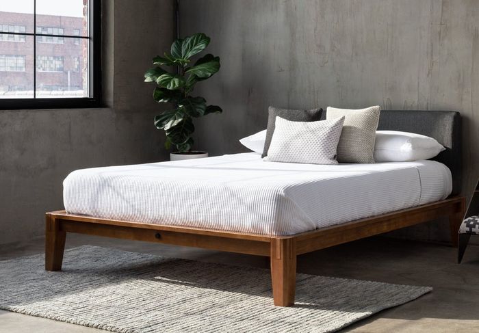 Lifestyle photo of the Thuma bed frame
