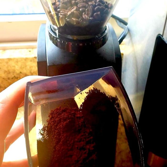 finely ground espresso beans