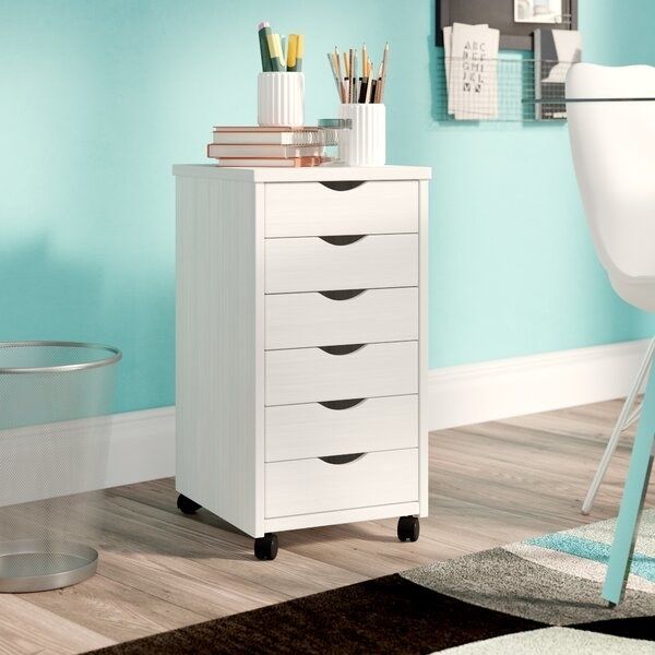 The white rolling storage chest.