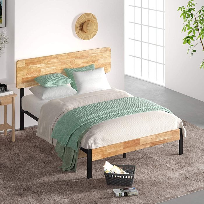 Lifestyle image featuring the Olivia bed in a cozy bedroom setting