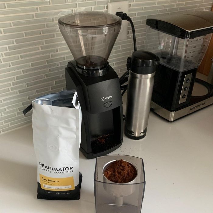 Photo of beans ground by the reviewer’s grinder
