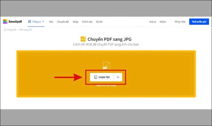 Chuyển đổi file PDF sang hình ảnh trực tuyến bằng máy tính