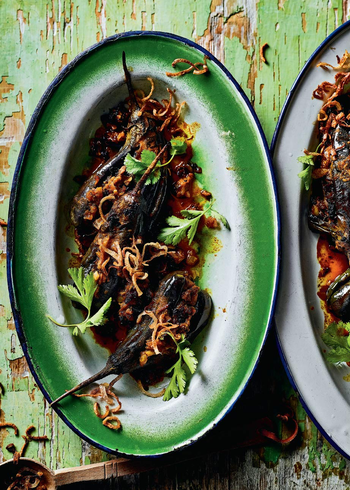 closeup of a meal from the cookbook