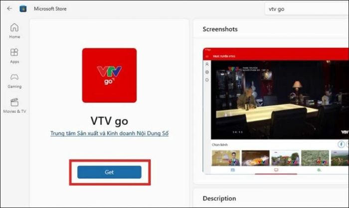 Hướng dẫn cài đặt VTV Go trên PC